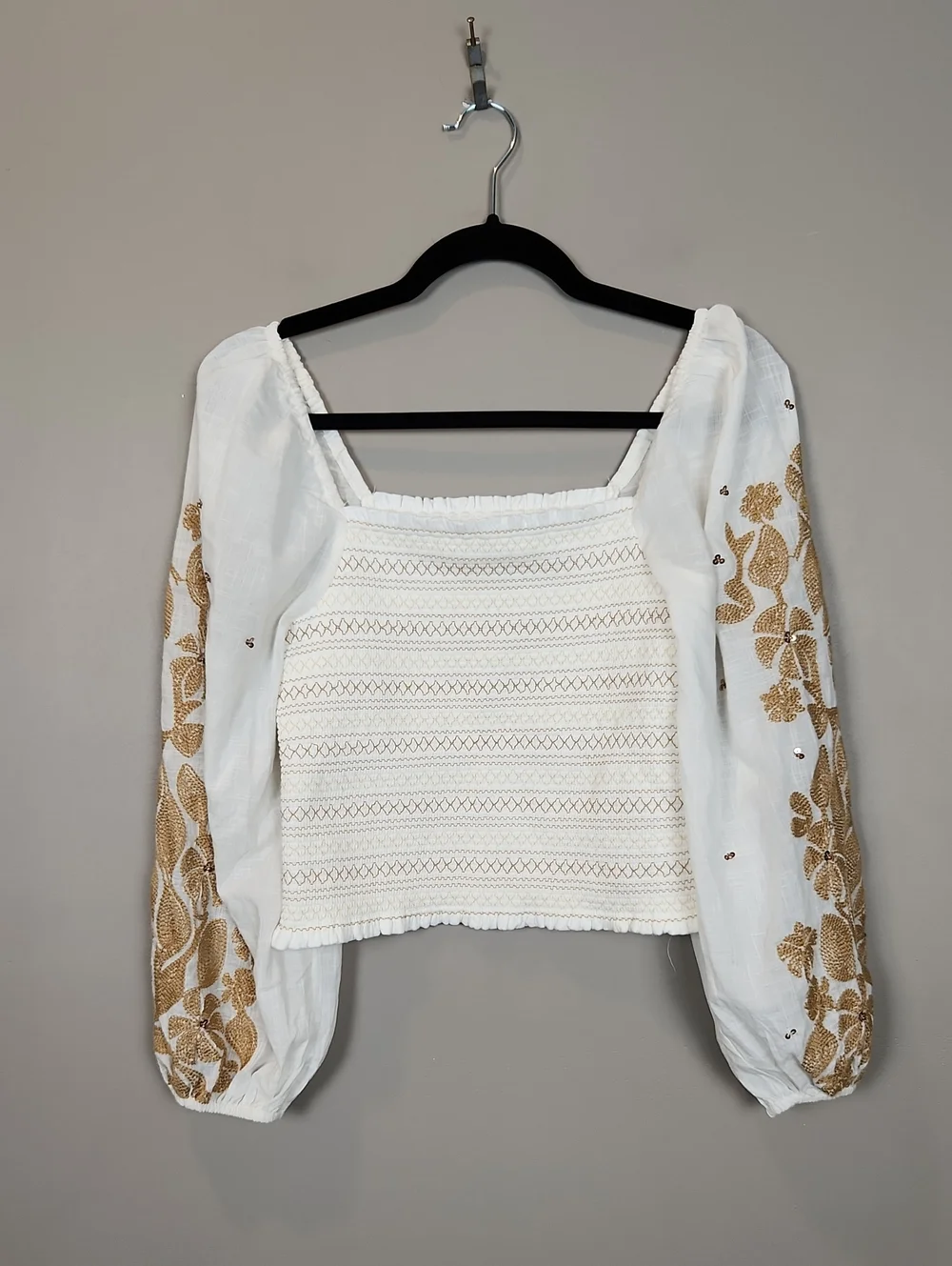 Anthropologie smocked square